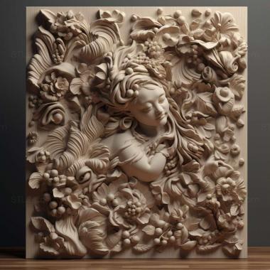 Patterns and decorations stl Pleuropasta 2 3d model